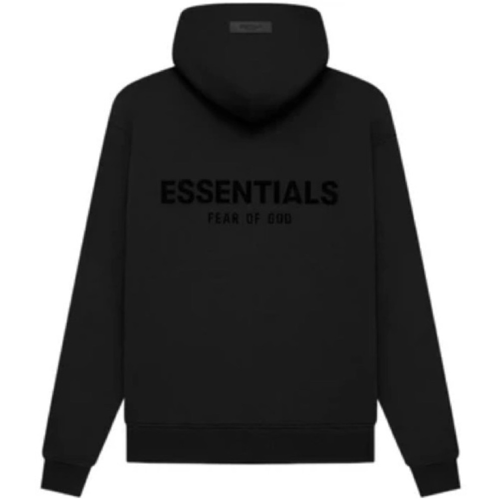 NWT ✨ Fear of God Essentials Black Hoodie Stretch Limo -
Size XL